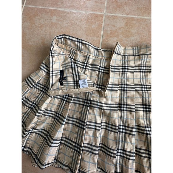 Love Tree Pleated paid skirt size M - Picture 4 of 7